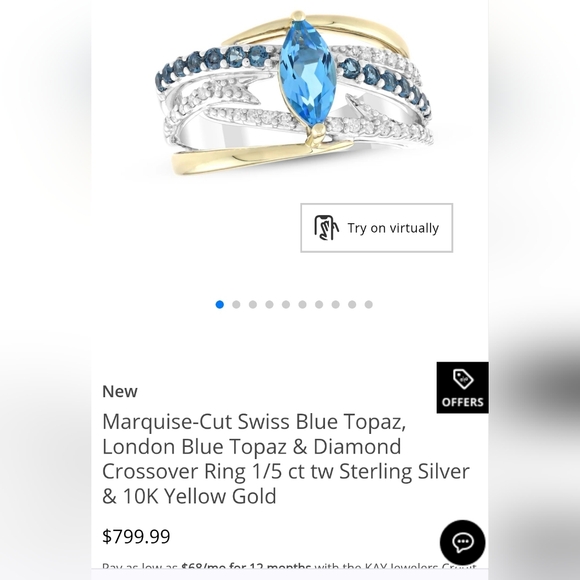 Genuine Amethyst & Diamond Ring in 10k & Sterling Silver Sz 7! - Picture 6 of 6